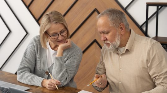 Financial advisor in Bonita Springs discussing legacy and estate planning with clients.