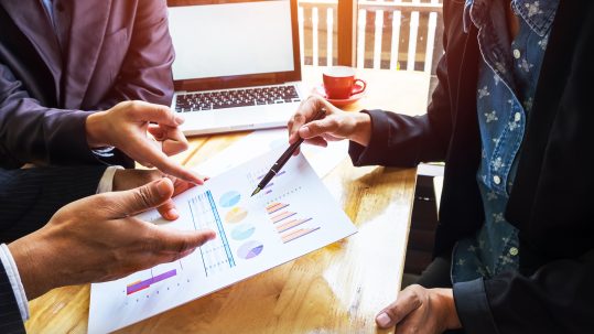 Financial advisor reviewing a second opinion financial plan with a client in Southwest Florida