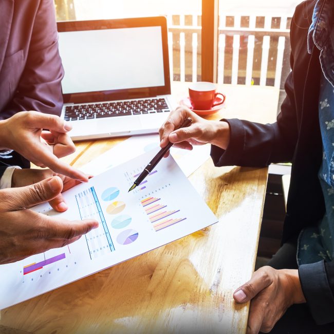 Financial advisor reviewing a second opinion financial plan with a client in Southwest Florida