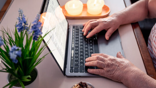 Person using AI for retirement planning and financial questions