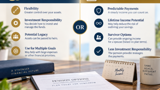 Pension lump sum versus monthly payments retirement planning decision
